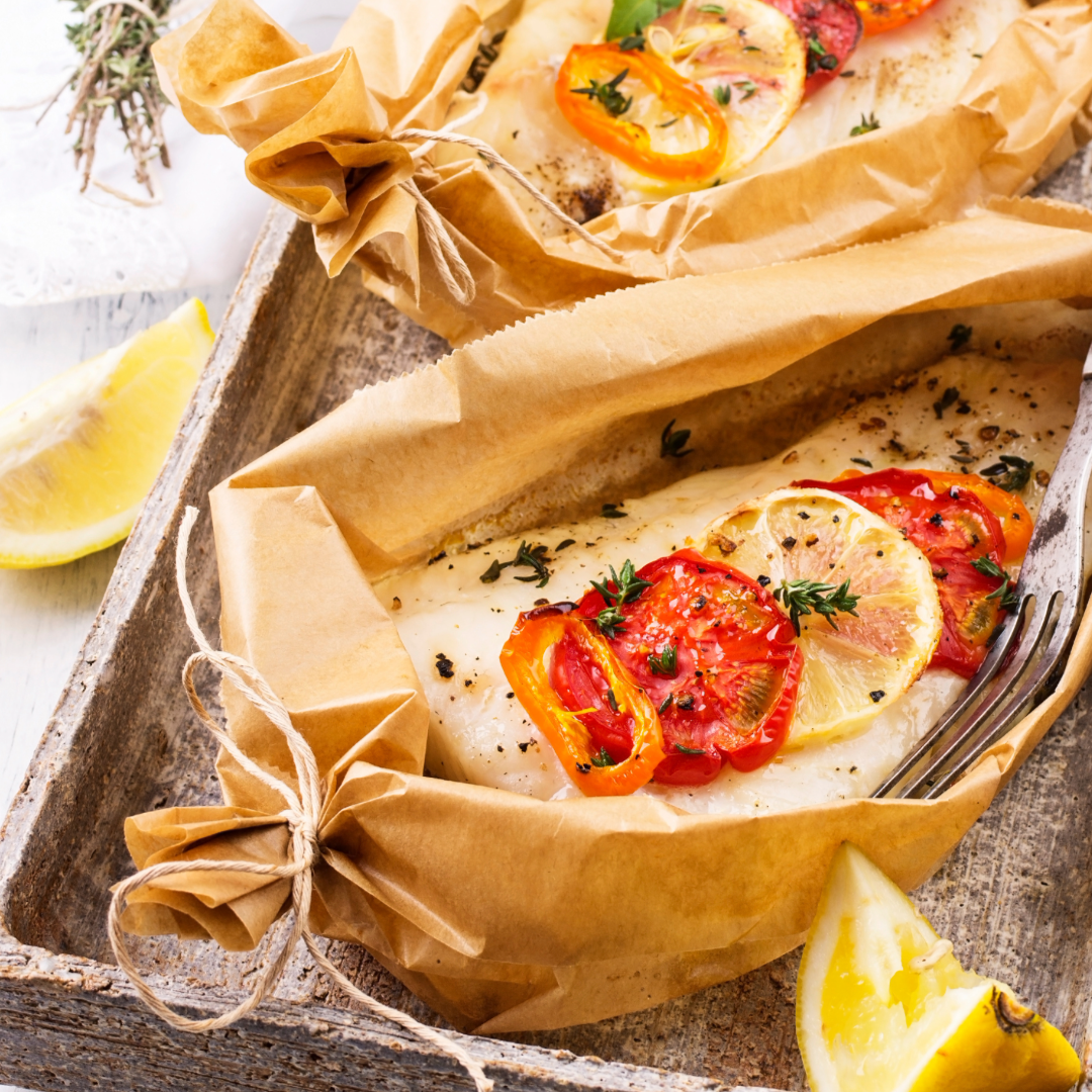 Bacalhau c/ Cebola, Tomate Seco,  Batata &amp; Ovo Cozido
