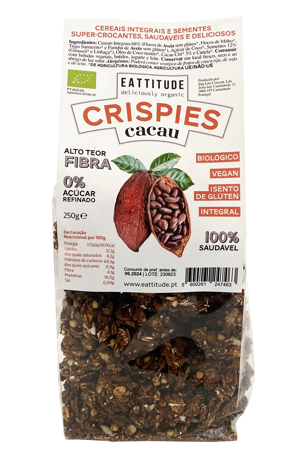 ORGANIC CEREALS AND SEEDS CRISPIES | Cocoa